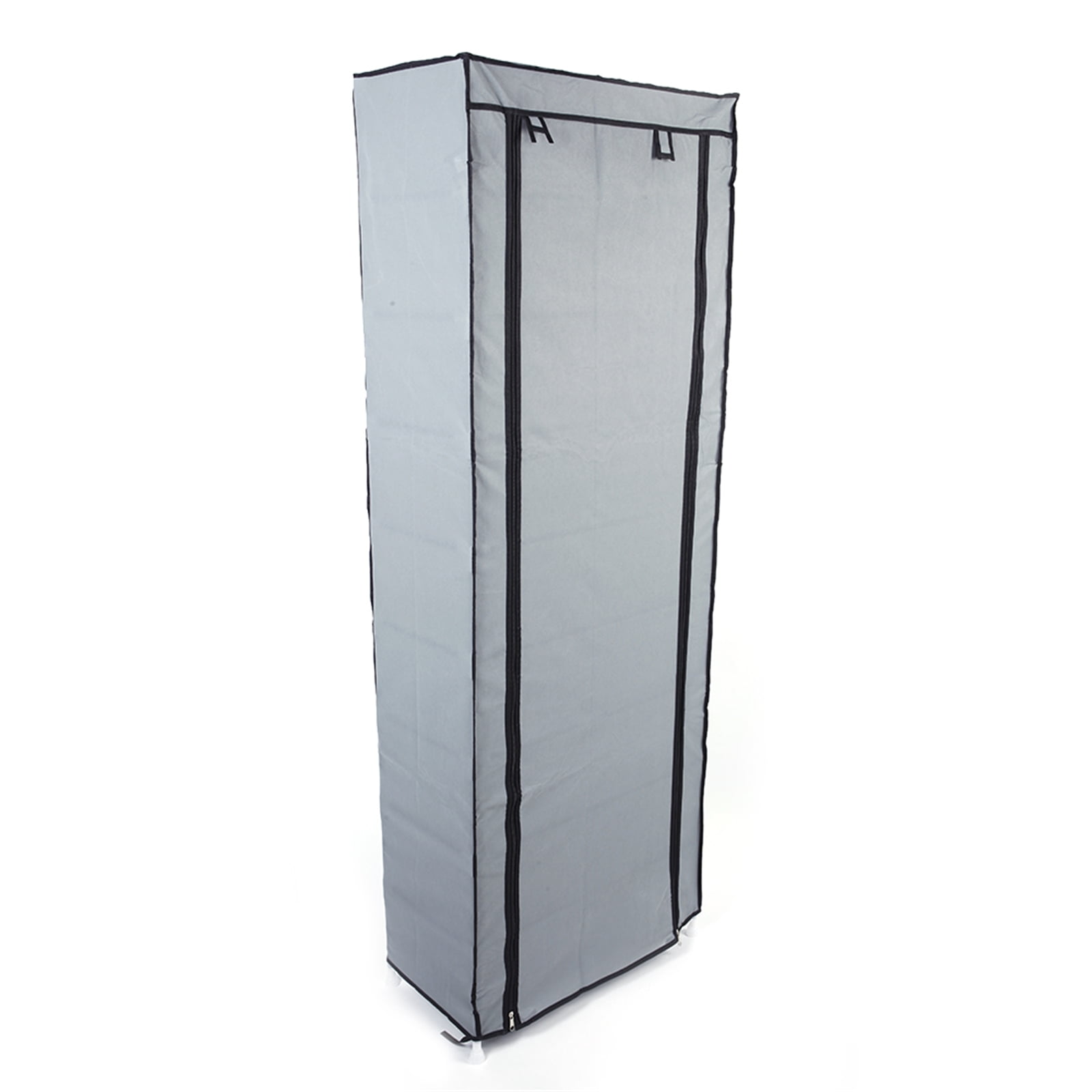 10 Tiers Shoe Rack Non-woven Fabric Cover Room-saving Closet Shoe Storage Shelf Gray