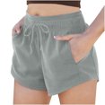 thumbnail image 1 of Plebaso Womens Sweat Shorts High Waist Drawstring Lounge Shorts with Pockets Summer Casual Workout Shorts, 1 of 7