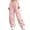 #0208-Pink, variant on Favoffer Big Girls Bow Decor Wide Leg Pants Casual Elastic Waist Loose Fit Lightweight Sports Pants Comfortable Bottoms For Summer Outdoor Play Travel 5-15Y