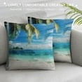 thumbnail image 3 of Autua Palm Tree Graphic Decorative Cushion Throw Pillow Cover for Home Couch Living Room Bed Sofa Summer Aesthetic Decor 1PC Printed on Both Sides 20x20in, 3 of 5