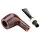thumbnail image 4 of Tubo con mango de tubo de madera de brezo con filtro de núcleo de carbono de 9mm con calidad superior para hombre y adulto, 4 of 5