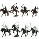 thumbnail image 5 of 104 Unids Caballería Medieval Caballo de Guerra Soldado Modelo Soldado Romano Antiguo Guerrero Medieval Modelo Figuras de Acción Juguetes, 5 of 8