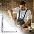 thumbnail image 2 of Clearance! beishanbush 45 90° Angle Strike Angle 200Mm To 300Mm Carpenter Angle Angle Angle Aluminum Metric Triangular Ruler Carpenter Angle for Precise Marking and Drawing One Size Multi-Color, 2 of 9