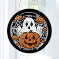 thumbnail image 3 of (GH174) Artesanal Súper Arte para en La Pared Atrapasol Fantasma Halloween (pasta Diamante Doble Cara), 3 of 8