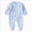 B64-Light Blue, variant on Newborn Boys Girls Underwear Pajamas Rompers Footed Sleeper Gown Cotton Side Baby Footed Print Infant Play For 0 6 Months Blue Rompers Baby Gift