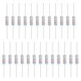 thumbnail image 1 of 25 Pcs Résistance 62K Ohm, 3 Watts Résistance à 5 % Film d'Oxyde Métallique Résistance au Plomb Axial, Résistant aux Flammes pour Projets Électroniques DIY Circuits Expériences, 1 of 6