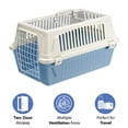 thumbnail image 2 of Ferplast ATLAS Two Door Top Load Plastic Kennel Carrier, For Small Cat or Dog, Blue 22 inch, 2 of 5