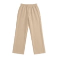 thumbnail image 6 of Men's Casual Pants Drawstring Elastic Waist Chino Pants Straight Leg Slacks Cotton Twill Trousers with Pockets,twill chino pants Khaki L, 6 of 7