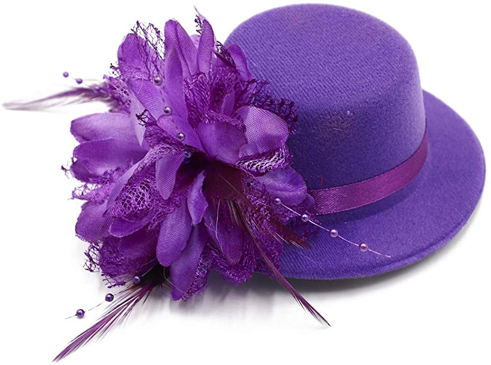 EAYY Women Flower Mini Top Hat 