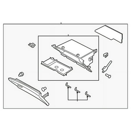 Genuine OE Ford Glove Box Assembly - DP5Z-54060T10-AD Fits select: 2017 LINCOLN MKZ