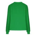 thumbnail image 4 of SuTry Women's Fashion Print Plush Cardigan Fall Winter Thermal V-Neck Front Zipper Long Sleeve Casual Outerwear Womens Tops(Green,2XL), 4 of 5