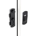 thumbnail image 4 of Pestillos para puertas de granero, acero inoxidable negro mate de 2,75" x 2,02", 4 of 5