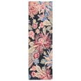 thumbnail image 5 of SAFAVIEH Jardin Dahila Floral Area Rug, Charcoal/Red, 6' x 6' Square, 5 of 8