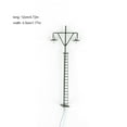 thumbnail image 3 of Inteprter Modelo de luz ferroviaria, modos de luz blanca cálida, miniposte LED en miniatura para patio, lámparas de parque de cabezales, decoraciones Artesanía Verde (luz blanca) Inteprter HA064534-03, 3 of 6