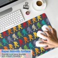thumbnail image 4 of Long Mouse Pads for Desk,Red Bigfoot Pattern Desk Mats on Top Of Desks, Desk Mouse Pad Extra Large with 3mm Non-Slip Base and Stitched Edge for Gaming,Office,Work,Home 35.4"x15.7", 4 of 6