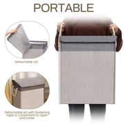 Laundry Hamper with Lid, 66L Laundry Basket Clothes Hamper, Large Collapsible Laundry Organizer for Storage and Organization