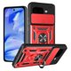 thumbnail image 1 of For Google Pixel 9a Case with Slide Camera Lid PC + TPU Kickstand Phone Cover - Green, 1 of 5