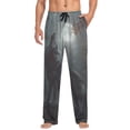 thumbnail image 3 of JSTELWild Wolf Howling Moon Forest Men's Sleepwear Mens Pajama Pants Bottoms with Pockets, L, 3 of 6