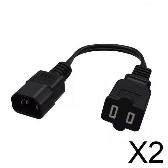 Cable de extensión de alimentación de CA,Enchufe IEC 320 C14 macho estándar americano hembra,Enchufe IEC 320 C14 al cable de alimentación estándar americano,IEC 320 C14 al cable de