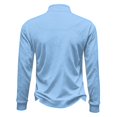 thumbnail image 5 of Qwertyu Men's Quarter Zip Up Pullover Mock Neck Long Sleeve Sweatshirt for Men Waffle Knit Casual Half Zipper Pullover Men Light Blue XL, 5 of 7