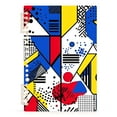 thumbnail image 7 of FORMRS 1-Subject Spiral Notebook 8" x 5" College Ruled 60 Refillable Sheet A5 Hard Cover, Yelllow Simple Shapes, 7 of 7