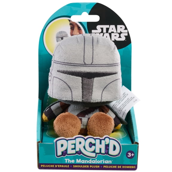 Disney Star Wars Perch'd Mandalorian Plush, Collectible 3.75" Plush, for Boys and Girls Ages 3 and up