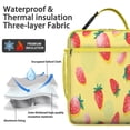 thumbnail image 2 of Small Insulated Lunch Bag with Handle, Lunch Box Tote for Women Men Keeps Food Hot/Cold Lunch Tote for Work Picnic Camping Strawberry, 2 of 6