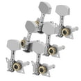 thumbnail image 4 of Silver Machine Heads, Professional Design Easy Installation Exqusiite Workmanship Guitar Locking Tuners  For Ukulele, 4 of 7