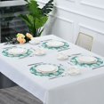 thumbnail image 4 of WOBOGO Isabelle Babo Round Placemats Set of 6 Heat Resistant Washable Kitchen Table Decorations 15.4in, 4 of 7