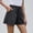 Black, variant on Pxiakgy Women Solid High Waist Cotton And Shorts Pants Casual Beach Shorts Womens Shorts Shorts for Women Size:S-3XL