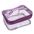 thumbnail image 2 of Bolsa de cosméticos transparente, bolsa de cosméticos, bolsa de cosméticos transparente portátil, bolsa de almacenamiento de PVC de viaje, diseño aerodinámico, 2 of 14