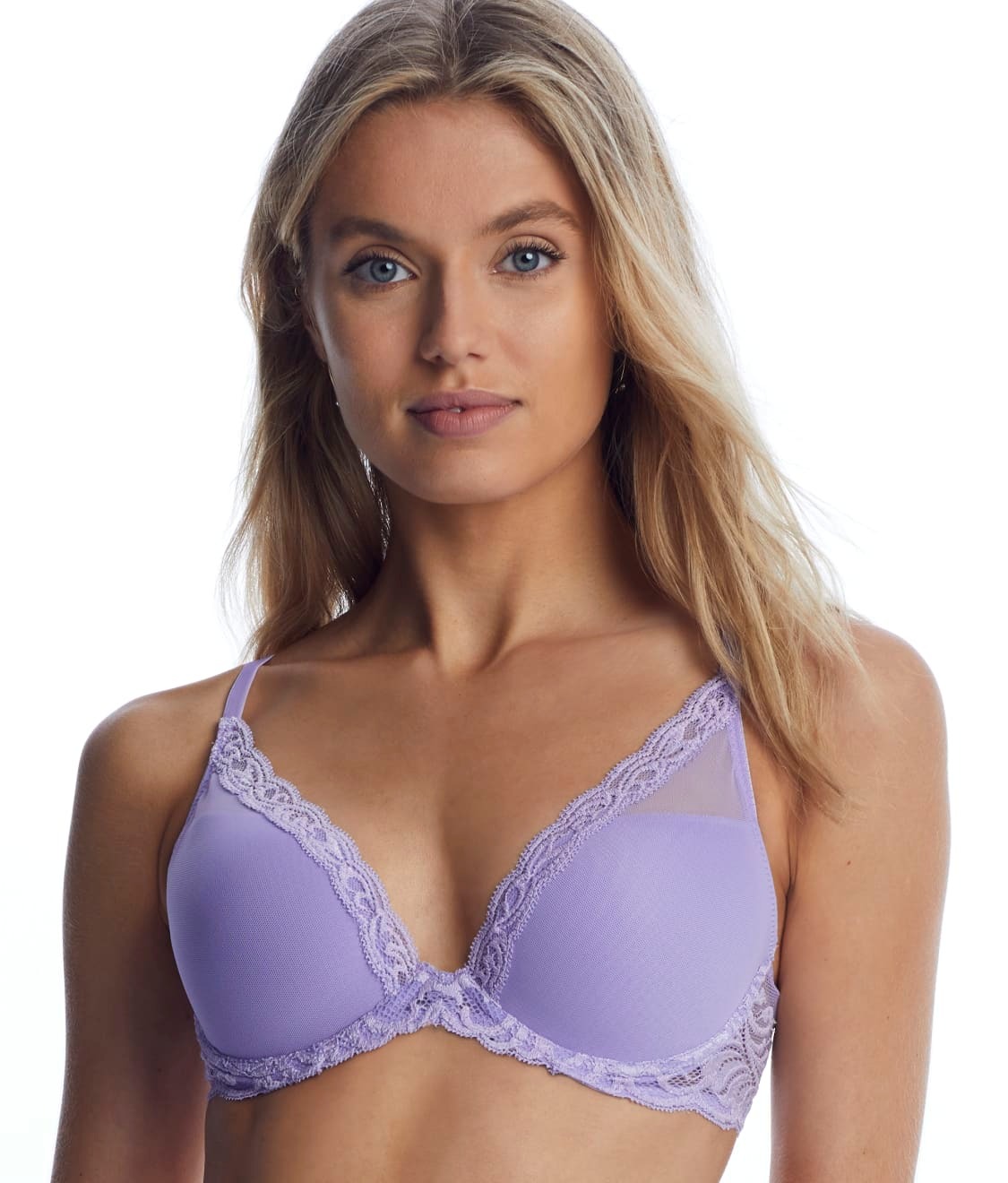 NATORI Violet Tulip Feathers Contour