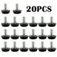 thumbnail image 3 of Hands DIY Paquete de 20 Pies de Nivelación Ajustables Muebles de Pie de Mesa M8 Tornillo Protector de Piso Antideslizante Muebles Ajustables Tornillo de Nivelador Tornillo de Pie de Base Redonda Negra para Sofá Silla Patas de Mesa, 3 of 5