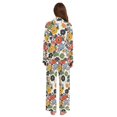 thumbnail image 3 of FORMRS Womens Pajama Set Long Sleeve Top and Pants with Pockets Soft Comfy Lounge Sleepwear, Sizes S-2XL, Black Flowers Pattern, 3 of 7