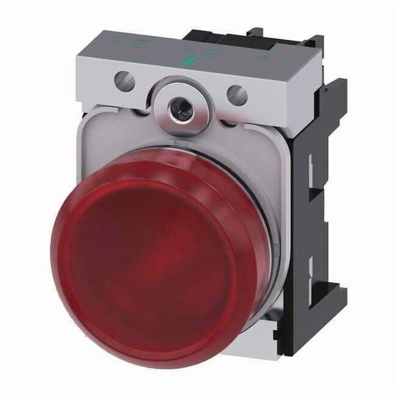 Siemens Pilot Light Complete,Round Shape,Red 3SU1153-6AA20-1AA0