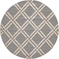 thumbnail image 1 of Unique Loom 3116083 8 x 8 ft. Detroit Trellis Round Rug, Gray, 1 of 5