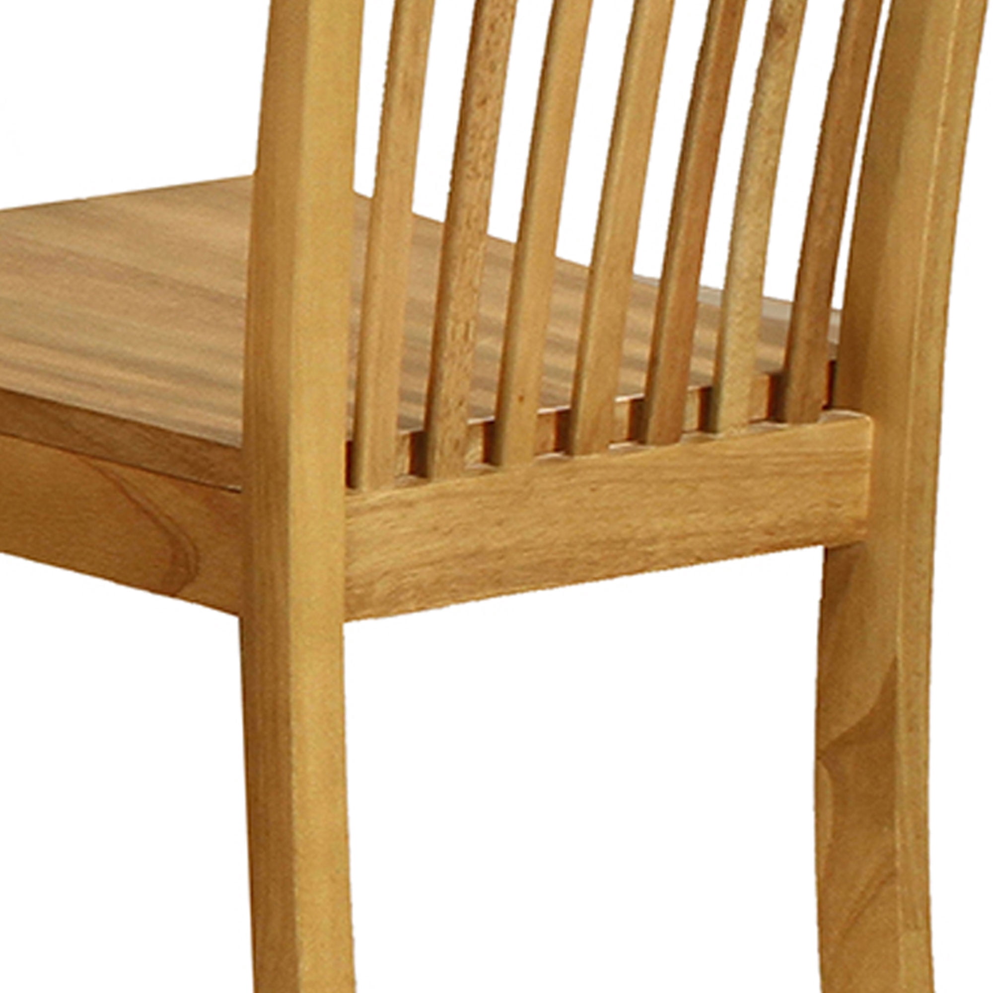 Kings Brand Furniture - Kurmer Solid Wood Dining Room Side Chairs, Set of 2, Natural Oak