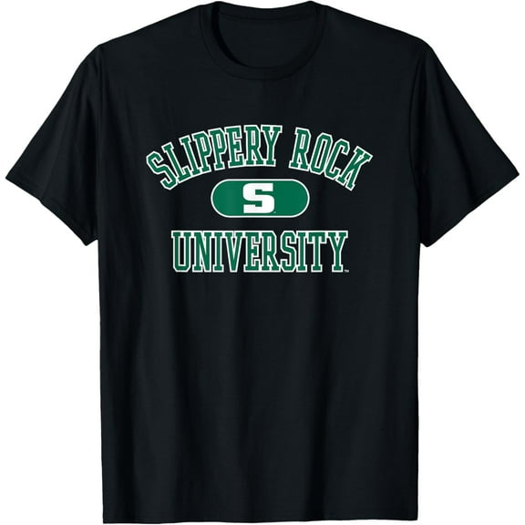 Slippery Rock The Rock Varsity Logo Officially Licensed T-Shirt