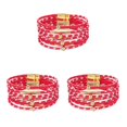 thumbnail image 3 of QualitChoice Bracelet Multi-Couches Boucle Magnétique Cuir Multicolore Léopard Impression Valentines Jour Cadeaux Bracelets Bijoux à la Main Rouge 3Set, 3 of 6