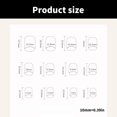 thumbnail image 3 of 24 Pcs Glossy Press On Nails Short Ballerinas False Nails Reusable Acrylic Nails Plaids French Tip on Nails, 3 of 8