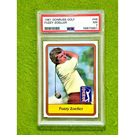 Fuzzy Zoeller ROOKIE CARD PSA 7 Near MINT PGA GOLF RC 1981 Donruss Golf PGA TOUR