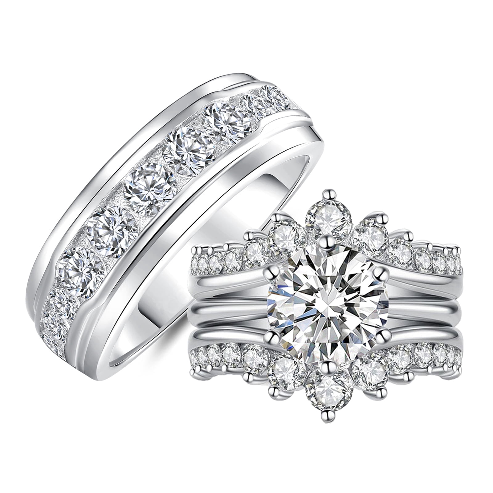 Keepsake 10kt White Gold Wedding Band, 4mm - Walmart.com