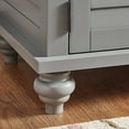Weston Home Entryway Storage Bench with Cushion, Frost Grey