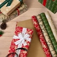 thumbnail image 2 of Rollos de papel kraft navideño de YANGTE, 43 x 305 cm, paquete de 4, 2 of 7