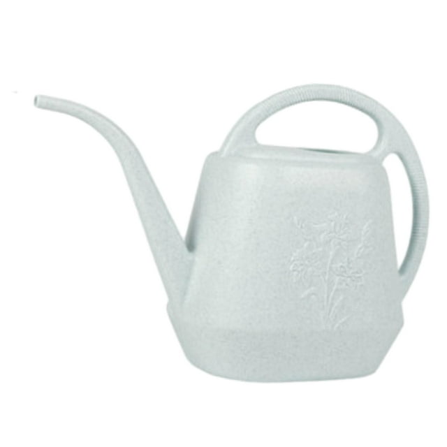 Regadera para plantas con mango ergonómico para jardín y patio Gris