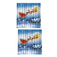 thumbnail image 1 of Cortinas de Ventana Gloria 3D Ciervos Navidad 100x140cm 2 Piezas, 1 of 9