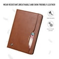 thumbnail image 6 of Dteck Case for Samsung Galaxy Tab A7 10.4" SM-T500 T505 (2020 Released) 10.4-inch,Luxury PU Leather Card Holder Folio Flip Case Kickstand Shockproof Protective Cover,Brown, 6 of 6