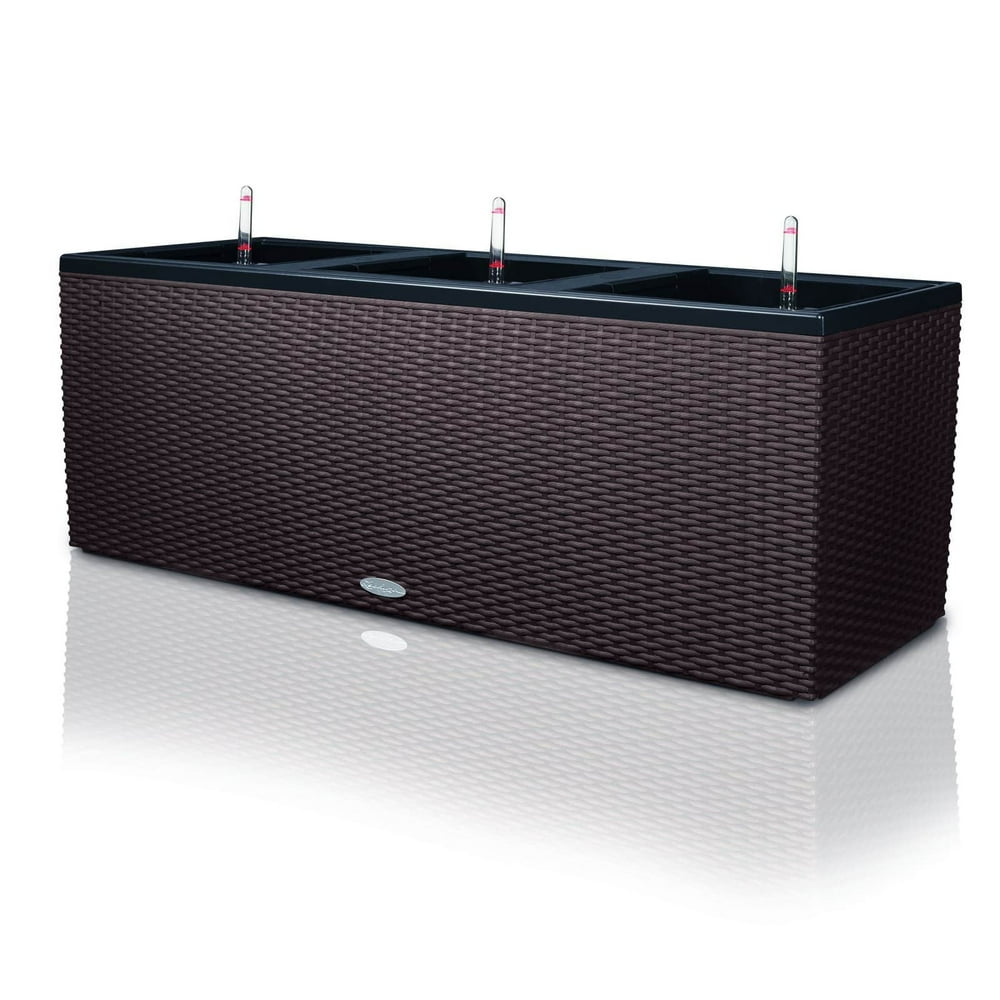 Rectangle Lechuza Trio Cottage 40 SelfWatering Resin Planter Walmart