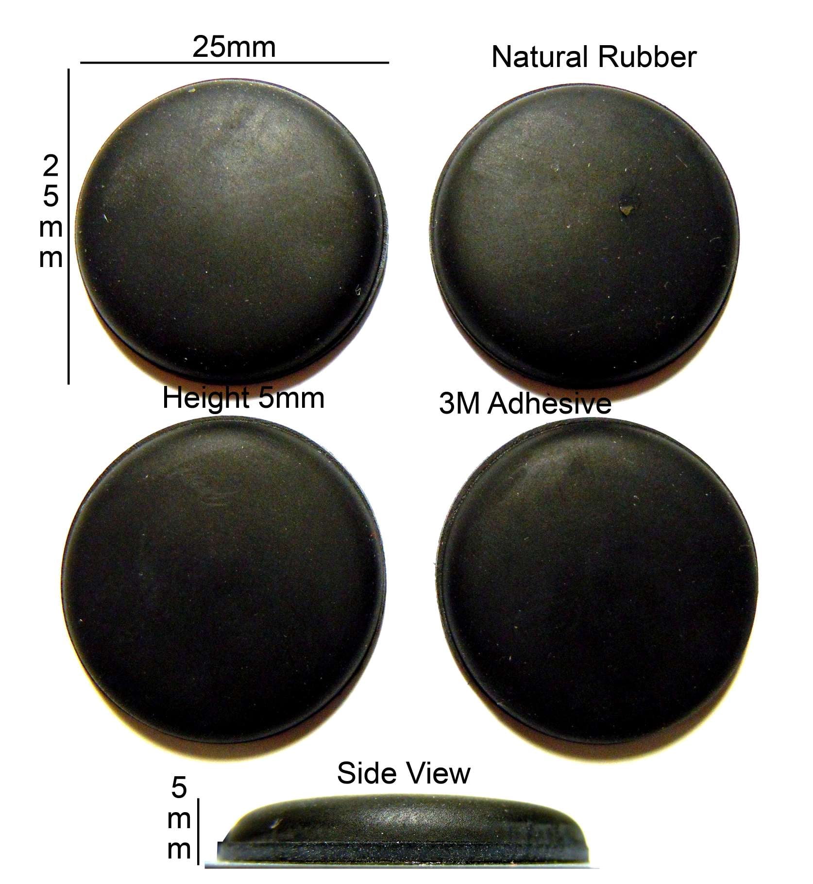 VATh Self Adhesive Rubber Feet Set 25mm(L) x 25mm(W) x 5mm(H) 4pcs ...