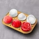 thumbnail image 4 of Juego de moldes de hielo 3 en 1 de 6 celdas: formas de esfera y rosa, bandejas de silicona para whisky, cócteles y licores - fácil liberación, perfecto para bares en casa, fiestas y regalos para, 4 of 6